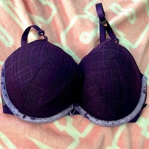 VICTORIA SECRET, PURPLE,PUSH UP, 32DD